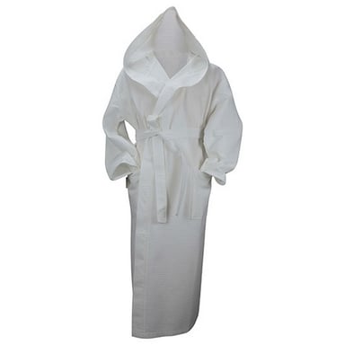 ARTG Womens/Ladies Robezz Waffle Hooded Dressing Gown (White)