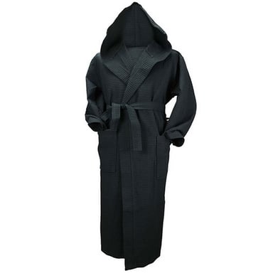 ARTG Dames/Dames Robezz Wafel ochtendjas met capuchon (Zwart)