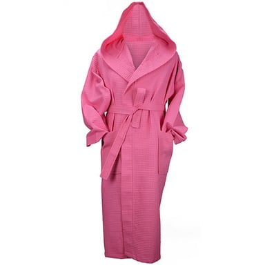 ARTG Womens/Ladies Robezz Waffle Hooded Dressing Gown (Pink)