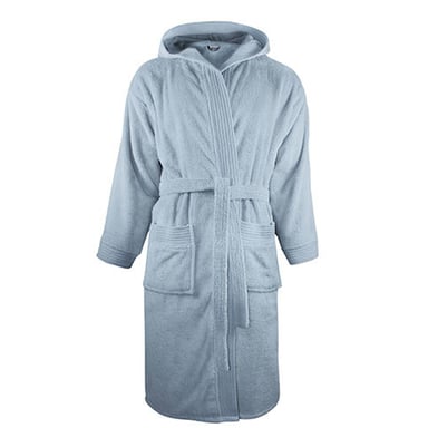 The One Towelling Unisex Adult Hooded Dressing Gown (Light Blue)