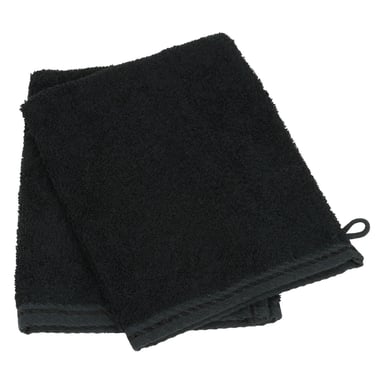 ARTG Satijn Biezen Washandschoen (Zwart)
