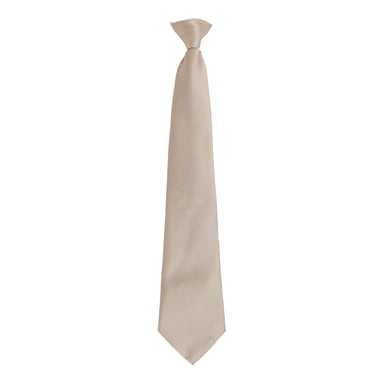Premier Colours Orginals Fashion Clip-On Tie (Khaki Grey)