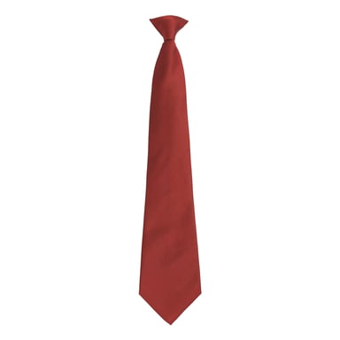 Premier Colours Orginals Fashion Clip-On Tie (Burgundy)