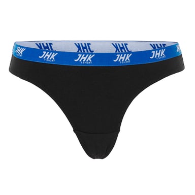 JHK Womens/Ladies Plain Thong (Pack of 3) (Black)