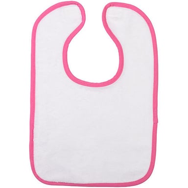 ARTG Baby Babiezz All-Over Sublimation Bib (White/Pink)