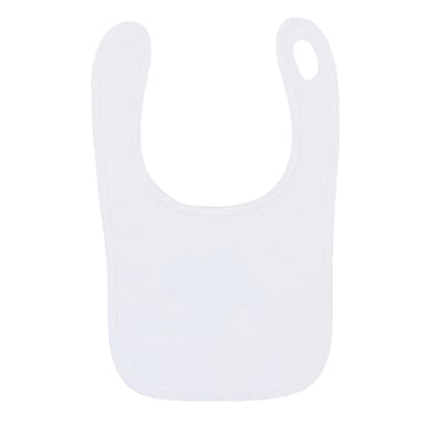 Larkwood Baby Plain Bib (White)