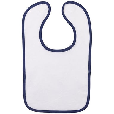 ARTG Baby Babiezz All-Over Sublimation Bib (White/French Navy)