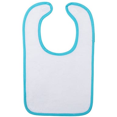 ARTG Baby Babiezz All-Over Sublimation Bib (White/Aqua Blue)