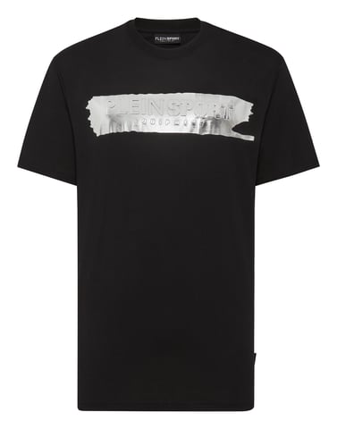 T-Shirt Round Neck Silver Brush