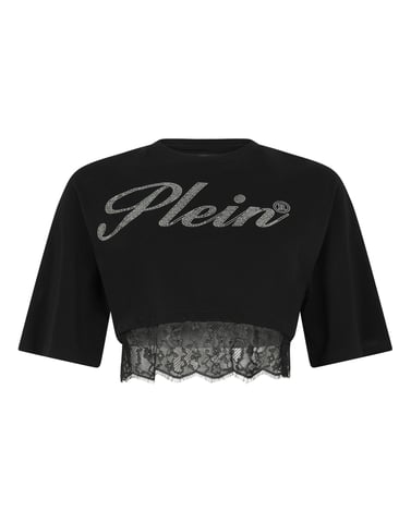 Cropped T-Shirt Lace