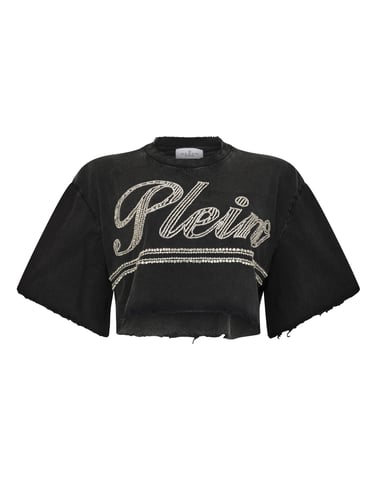 Cropped T-Shirt Strass Signature