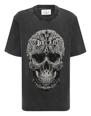 T-Shirt Round Neck Ss Skull