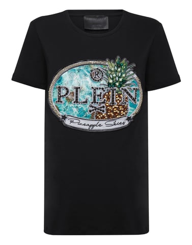 T-Shirt Round Neck Pineapple Skies