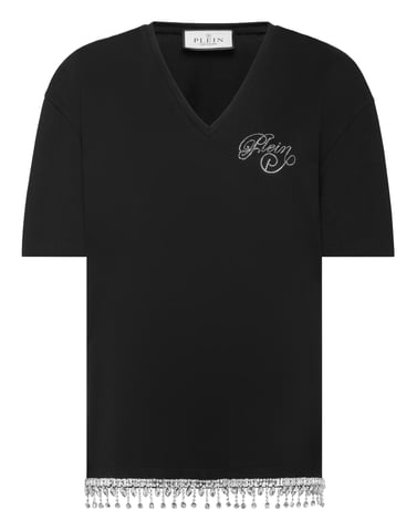 T-Shirt V-Neck Ss Signature