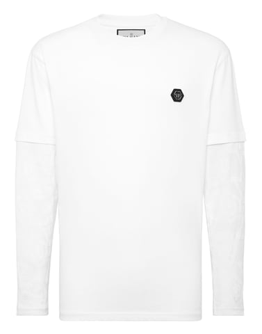 T-Shirt Round Neck Ls Crest