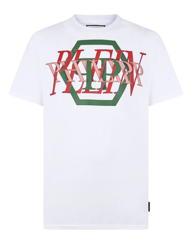 Round Neck T-Shirt Logo Hexagon