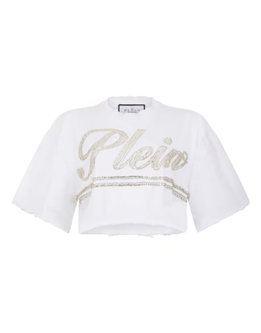 Cropped T-Shirt Strass Signature