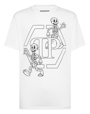 T-Shirt Round Neck Skeleton