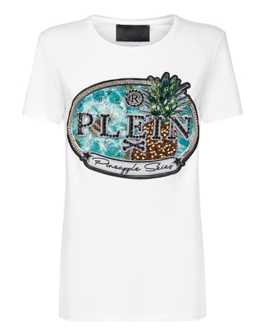 T-Shirt Round Neck Pineapple Skies