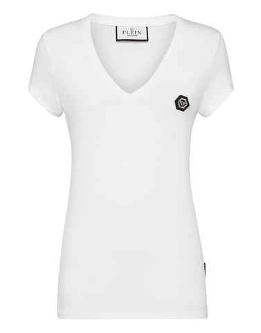 T-Shirt V-Neck Hexagon