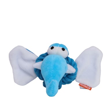 Mbw MiniFeet Olifant Touw Hondenspeelgoed (Blauw)