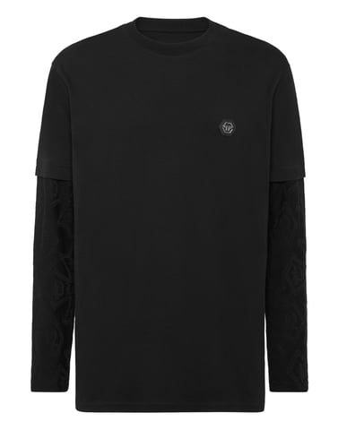 T-Shirt Ronde Hals Ls Crest