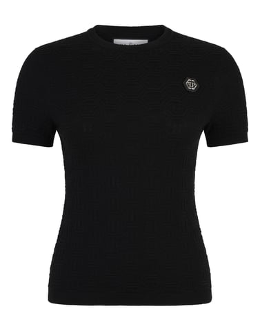 Knitted T-Shirt Sexy Pure Fit Monogram Monogram