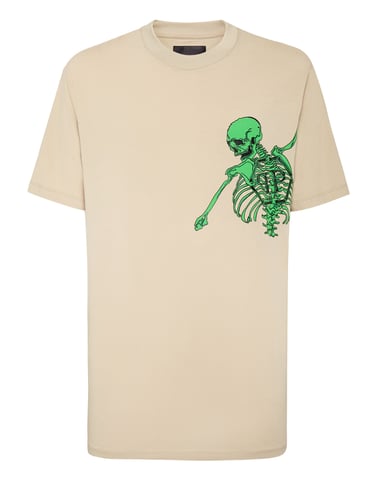 T-Shirt Round Neck Skeleton