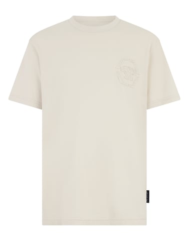Round Neck T-Shirt Raw Edge Monogram Monogram