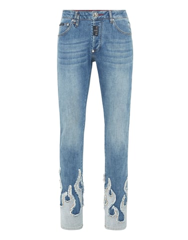 Jeans Straight Cut Flame