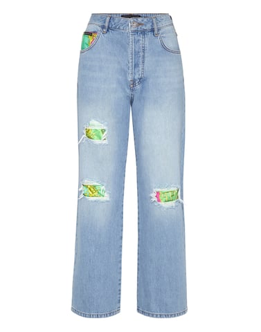Denim Trousers Loose Fit New Baroque