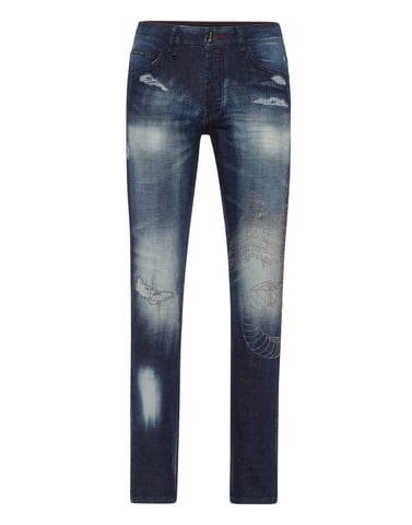 Jeans Straight Cut Dragon