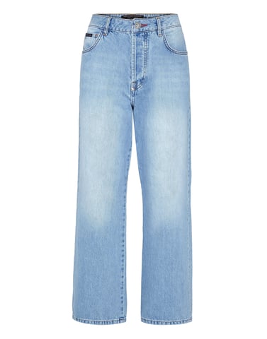 Denim Trousers Loose Fit Iconic Plein