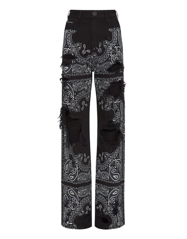 Wide-Leg Jeans Paisley
