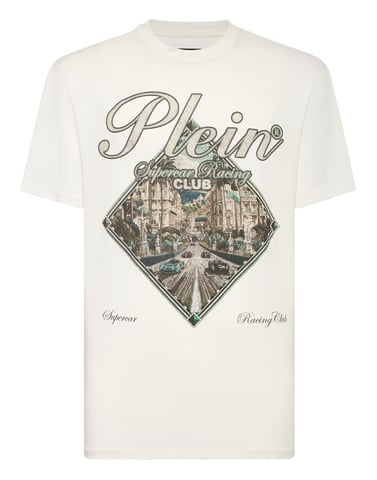 T-shirt med rund hals