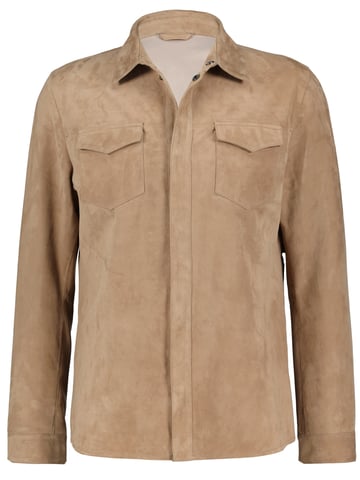 Shadow-Rider Suéde Shirt - Dark Beige