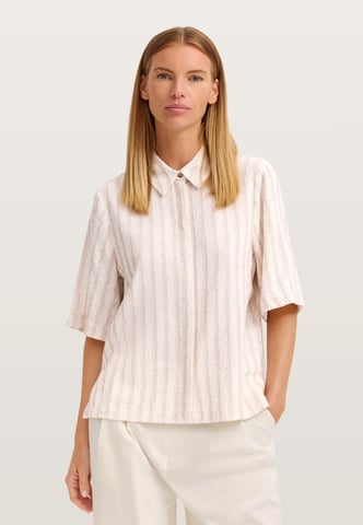 Bugatti Damen Bluse kurzarm gestreift mit Hemdkragen