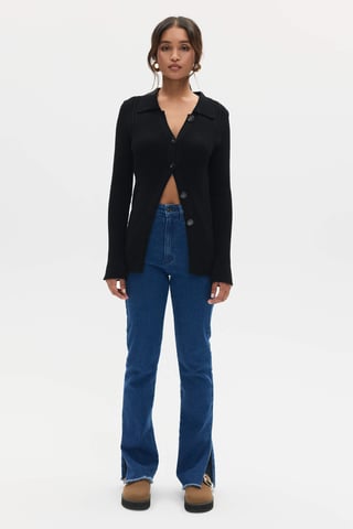 BENU Black Women's Knit Cardigan