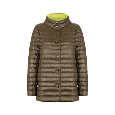 HERNO Ultralight reversible A-line down Coat