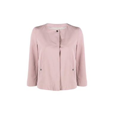 Herno Collarless Cropped-Sleeve Jacket