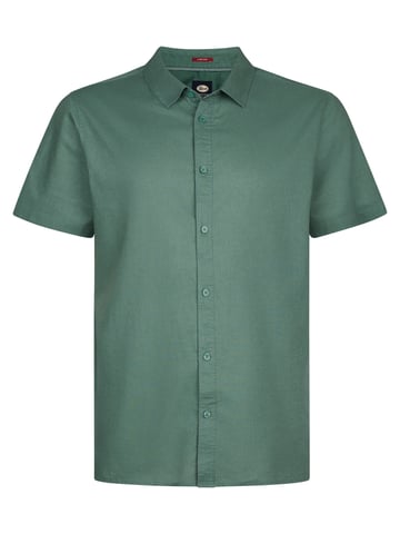 Petrol Industries - Plus Size Plain Short-Sleeve Shirt Men - Green