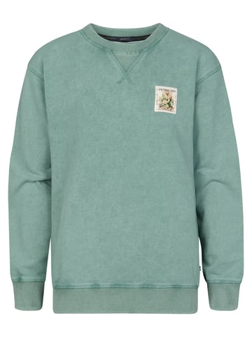 Petrol Industries - Printed Crewneck Sweater Ranchero Boys -  Green