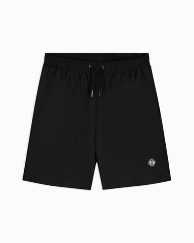 Black Bananas Monogram Plate Swimshorts, Black