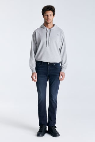 Lance Mid Waist Regular Length 5 Pocket Jeans Night Blue
