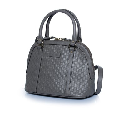 Gucci, Microguccissima dome in grey
