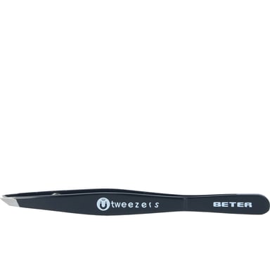 Pinza Depilar Magnética Punta Oblicua #negra