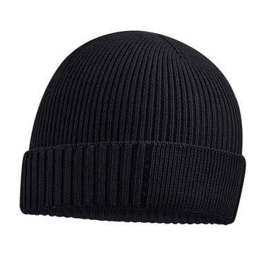 Beechfield Organic Cotton Engineered Patch muts (Zwart)