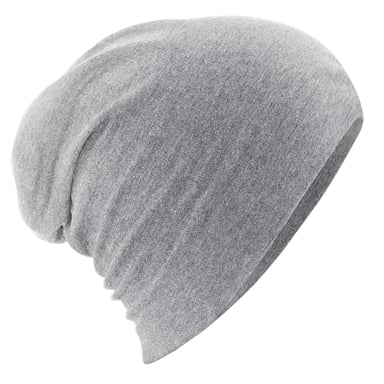 Beechfield Unisex Adult Hemsedal Cotton Slouch Beanie (Heather Grey)