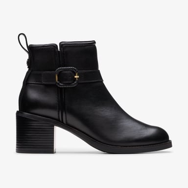 Chamberly Trim Black Leather Laarzen
