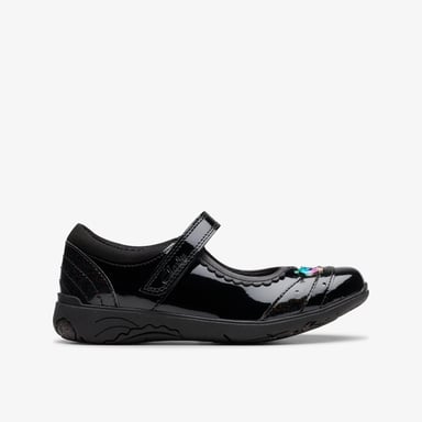 Relda Spark Kid Black Patent Schoenen